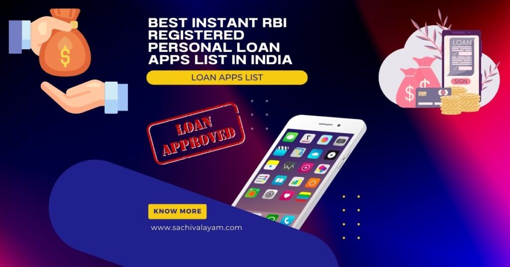 best instant rbi registered personal loan apps list in india