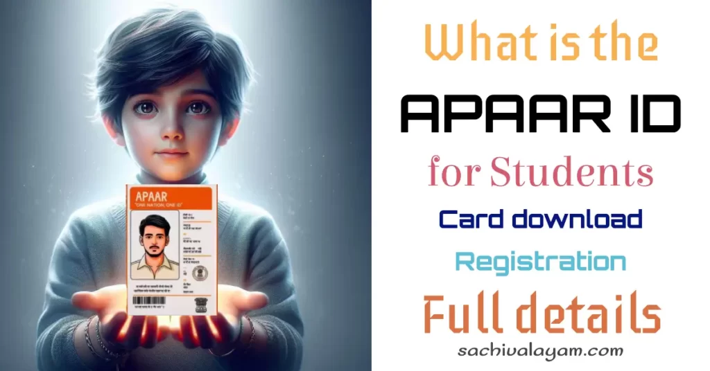 What is the APAAR ID card for a Student Apply Online Now