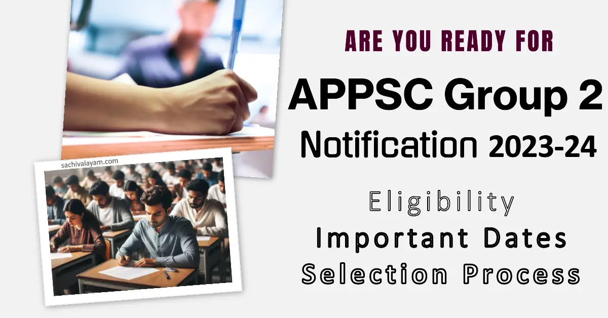 Appsc Group 2 Notification 2023 Full Details Apply Link Now