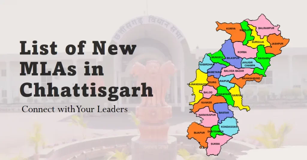 List of New MLAs in Chhattisgarh