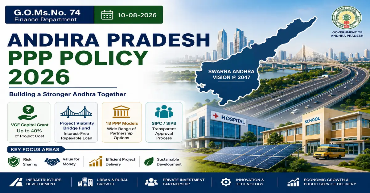 Andhra Pradesh PPP Policy 2026 G.O.Ms.No. 74 with VGF and PPP models